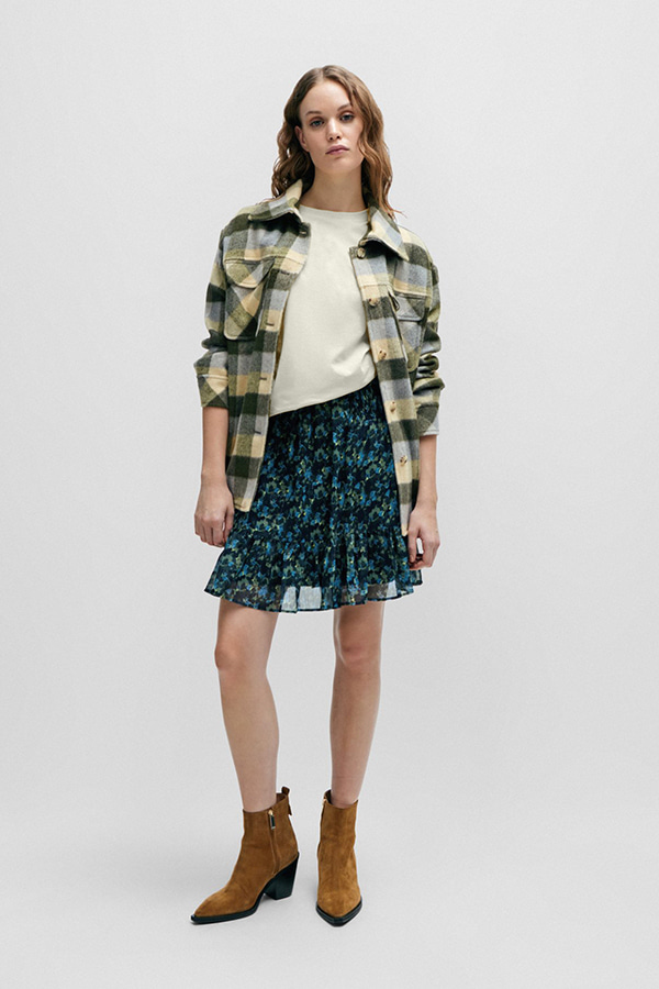 ΜΠΛΟΥΖΑ T-SHIRT BOSS - 118 ΕΚΡΟΥ